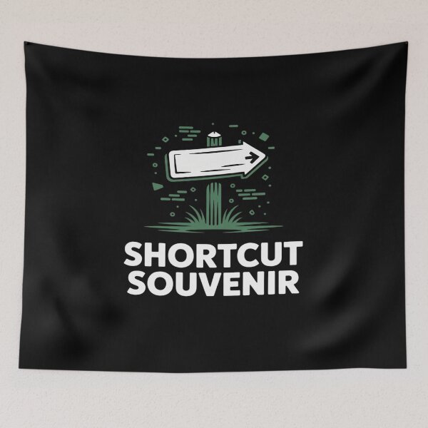 Item preview, Shortcut Souvenir Arrow Signpost Graphic Print designed and sold by FndPardaL.