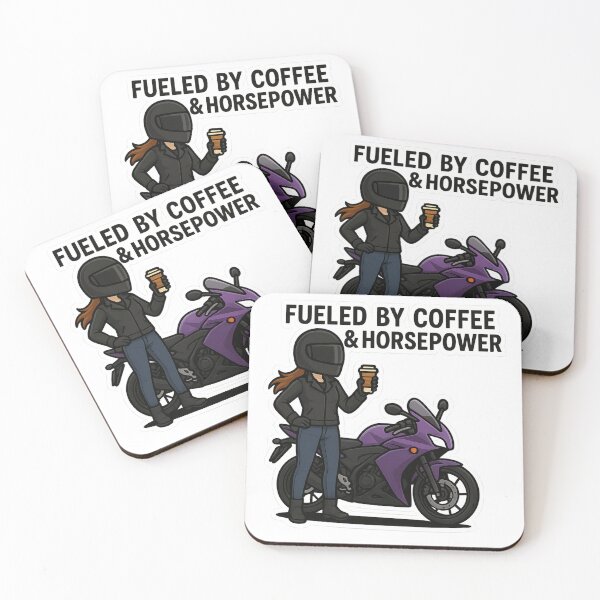 Item preview, Fueled by Coffee & Horsepower designed and sold by ThrottleQueen.