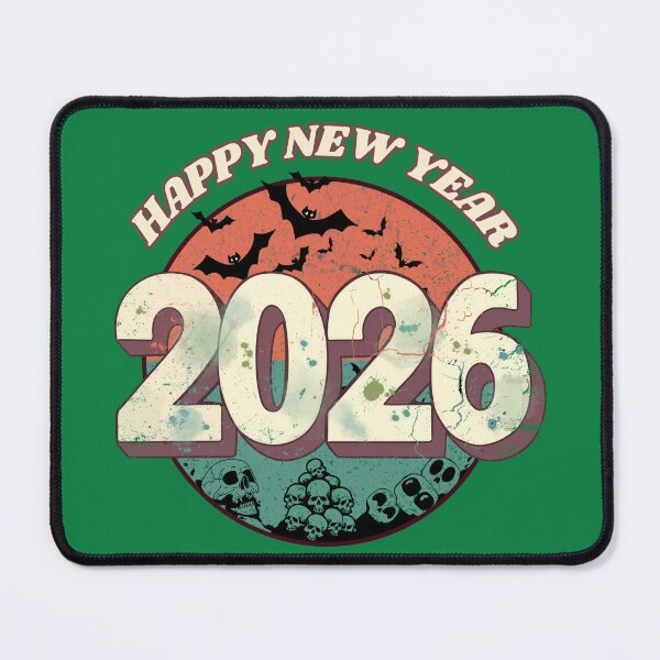 Item preview, Grunge Dark Aesthetic Happy New Year 2026 Skull Tee - New Years Eve Party Gift designed and sold by CREEPY CRAZE.