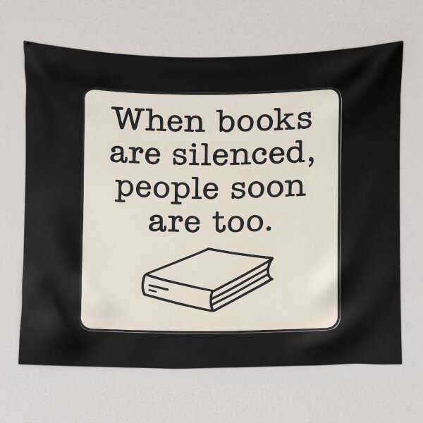 Item preview, Anti Censorship Book Ban Statement Minimalist Art Prints designed and sold by PinUpPizzazz.