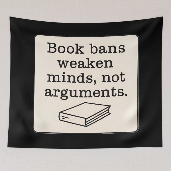 Item preview, Anti Censorship Book Ban Statement Minimalist Art Prints designed and sold by PinUpPizzazz.