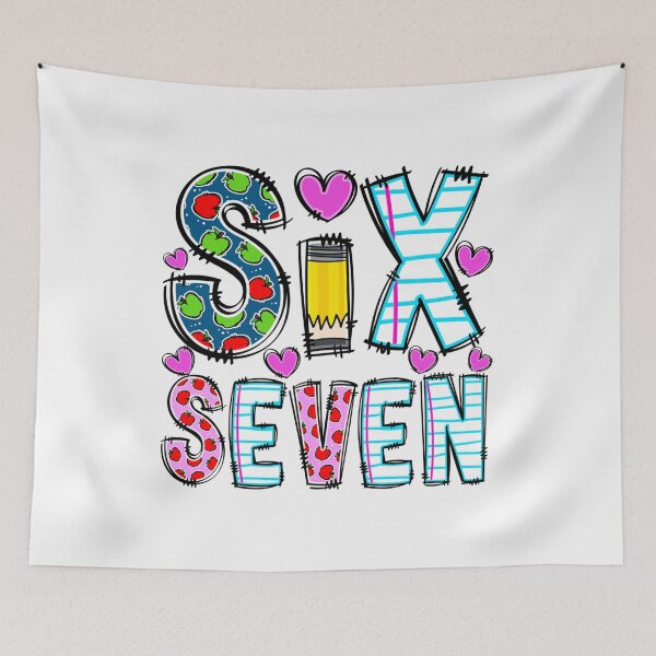 Item preview, Six Seven 6 7 Meme Teacher Student Kids designed and sold by AnitaBice.