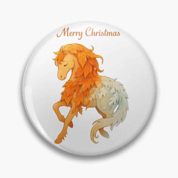 Item preview, Autumn Frost Horse - Merry Christmas designed and sold by The Daily Sketchbook .