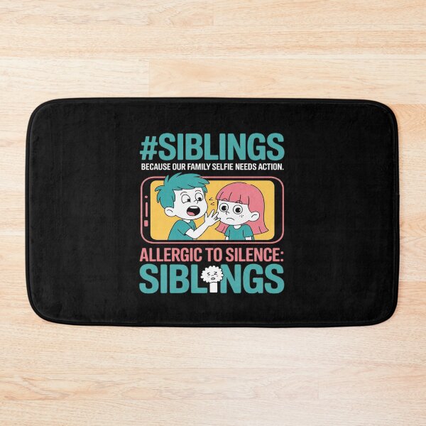 Item preview, Siblings Selfie Rivalry Hashtag Teal Magenta designed and sold by JaskconLIfe23.