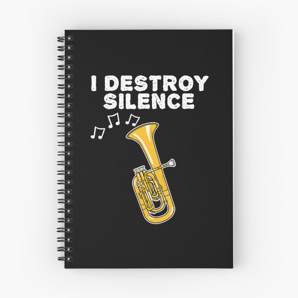 Item preview, Tenor Horn I Destroy Silence Horn Player Brass Musician designed and sold by ElizabethVivan.