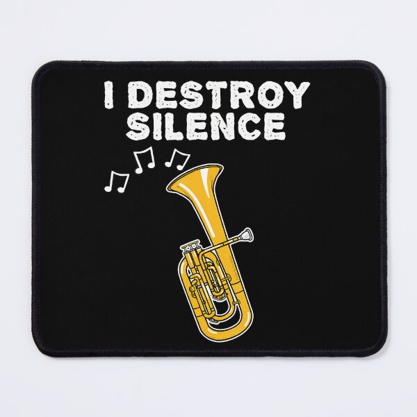Item preview, Tenor Horn I Destroy Silence Horn Player Brass Musician designed and sold by ElizabethVivan.