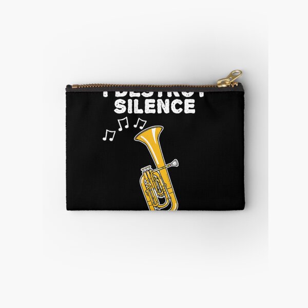 Item preview, Tenor Horn I Destroy Silence Horn Player Brass Musician designed and sold by ElizabethVivan.