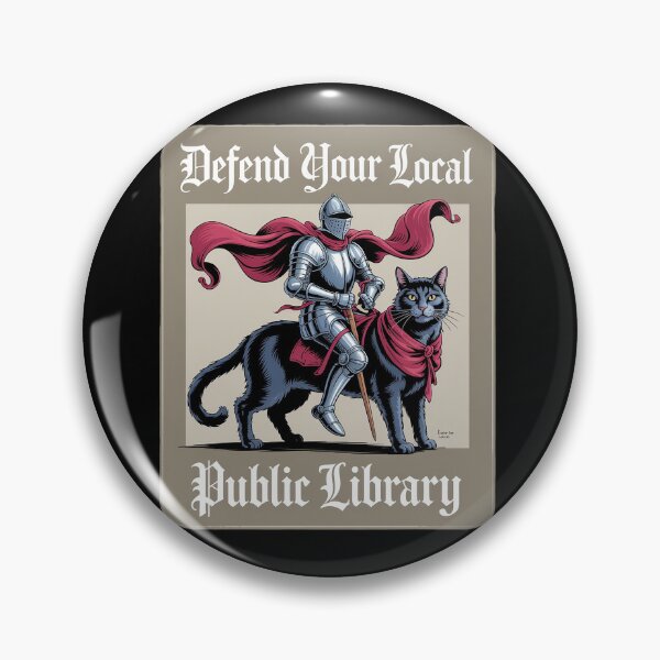 Item preview, Defend Your Local Library Cat Knight Reader Men Women Raglan Baseball Tee designed and sold by milanforbes.