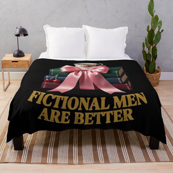 Item preview, Fictional Men Are Better | Coquette Booktok Aesthetic designed and sold by TheHenbury.