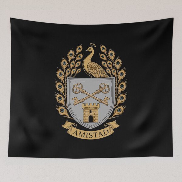 Item preview, Amistad Friendship Emblem – The Proud Peacock Crest  designed and sold by khorbiasieno.