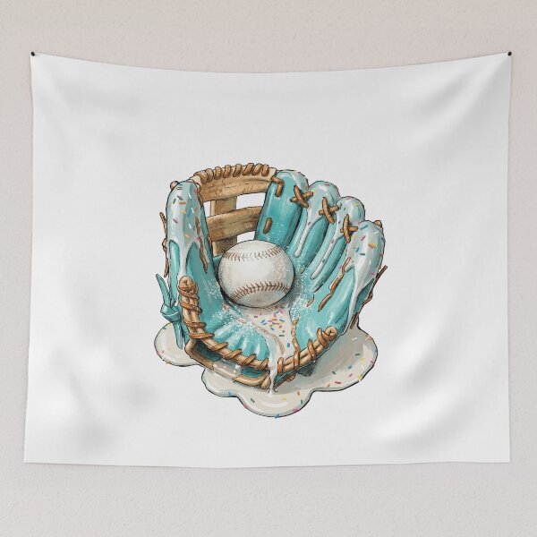 Item preview, Baseball Ice Cream Drip Glove With Sprinkles Melting Sports designed and sold by NovaCraft30.