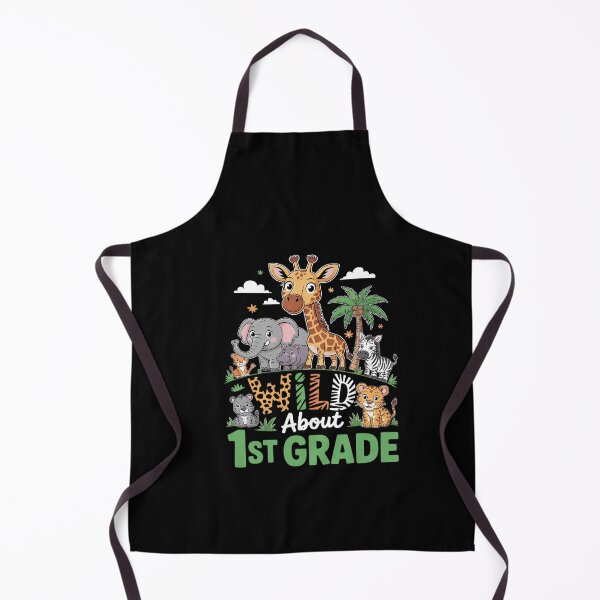Item preview, Wild About 1st Grade Teacher Student First Grade Zoo Safari  designed and sold by dainegilbert.