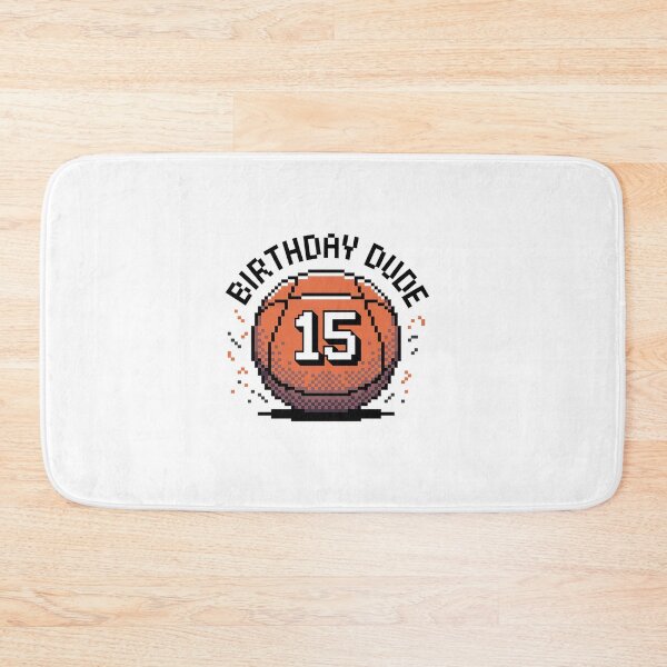 Item preview, 15 Year Old 15th Birthday Dude 8-Bit Pixel Basketball Party designed and sold by estellaken.