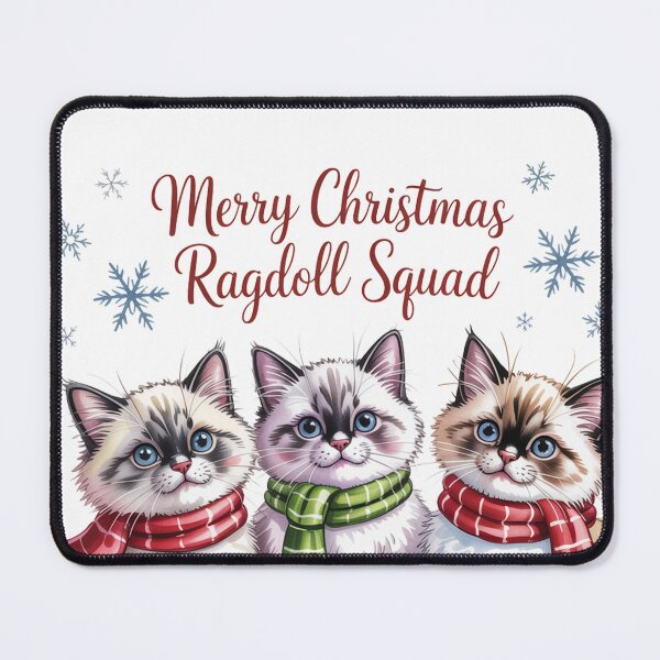Item preview, Ragdoll cat merry Christmas Santa squad designed and sold by kaka8888.