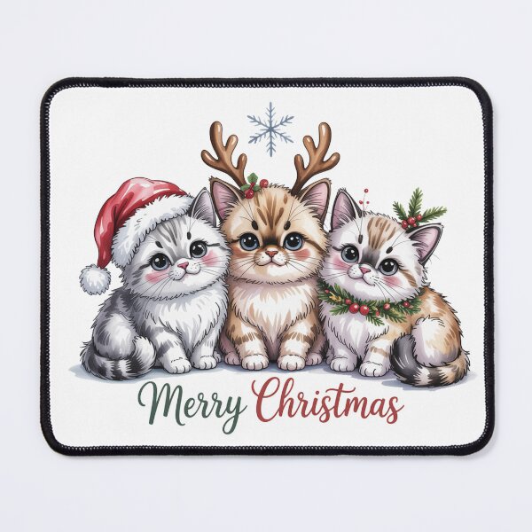 Item preview, Ragdoll cat merry Christmas Santa squad designed and sold by kaka8888.