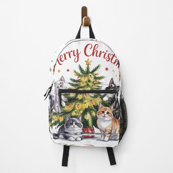 Item preview, Ragdoll cat merry Christmas Santa tree squad designed and sold by kaka8888.