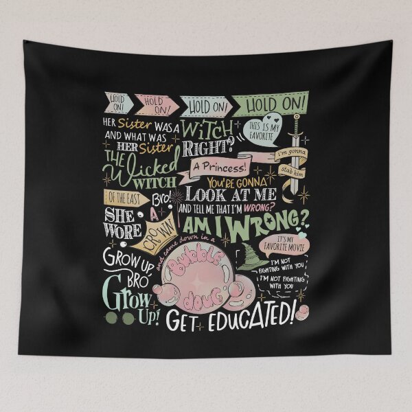 Item preview, Wicked Witch Quotes Hold On Bubble Crown Grow Up Funny designed and sold by SKULLS4INT.