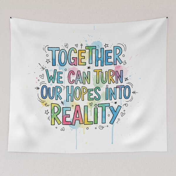 Item preview, TURNING HOPES INTO REALITY TOGETHER designed and sold by celestialid.
