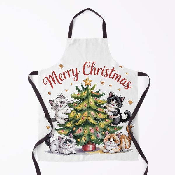 Item preview, Ragdoll cat merry Christmas Santa tree squad designed and sold by kaka8888.