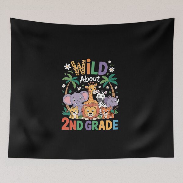 Item preview, Wild About 2nd Grade Teacher Student Second Grade Zoo Safari  designed and sold by EllinoKlemo.