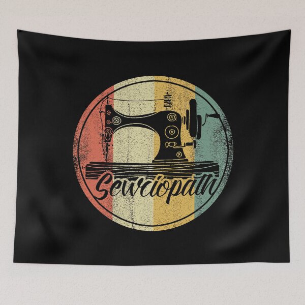 Item preview, Retro Sewciopath I Love Sewing Machine Lover Seamstress Embroider Cute Quilter Quilting Tailor Women Men designed and sold by ElizabethVivan.