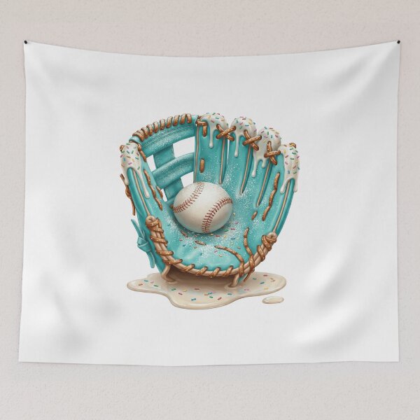Item preview, Baseball Ice Cream Drip Glove With Sprinkles Melting Sports designed and sold by NovaCraft30.