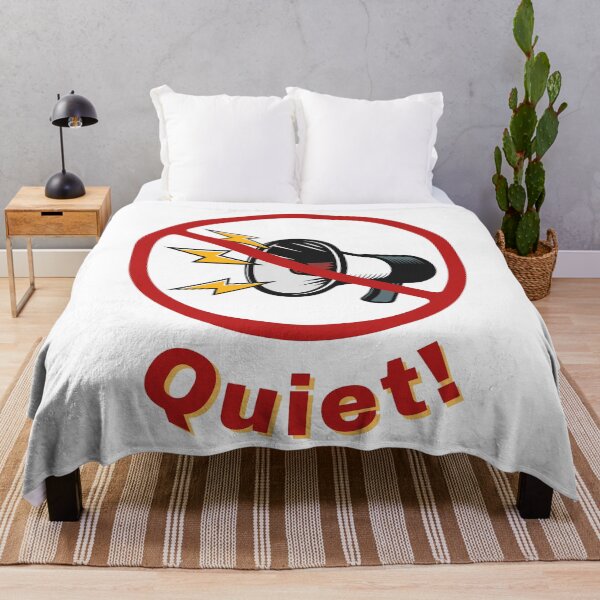 Item preview, QUIET! Prohibition Sign, Speaker, Silence, Political designed and sold by AASparksDesigns.