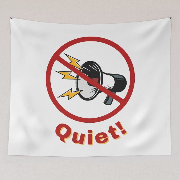 Item preview, QUIET! Prohibition Sign, Speaker, Silence, Political designed and sold by AASparksDesigns.