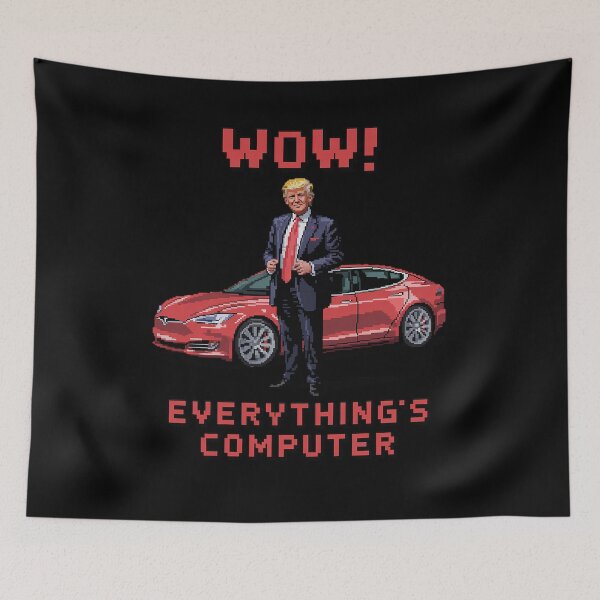 Item preview, Everything's Computer Funny Pixel Trump Doge Tech Support designed and sold by milanforbes.