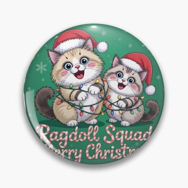 Item preview, Ragdoll cat merry Christmas Santa squad designed and sold by kaka8888.