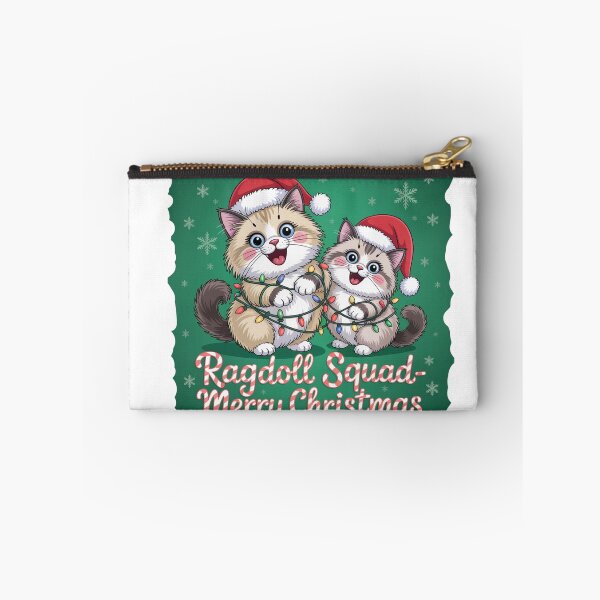 Item preview, Ragdoll cat merry Christmas Santa squad designed and sold by kaka8888.