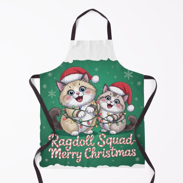 Item preview, Ragdoll cat merry Christmas Santa squad designed and sold by kaka8888.