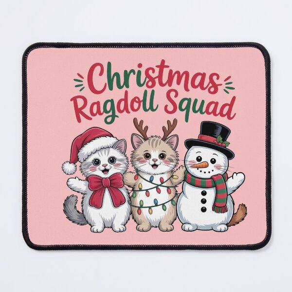 Item preview, Ragdoll cat merry Christmas Santa squad designed and sold by kaka8888.