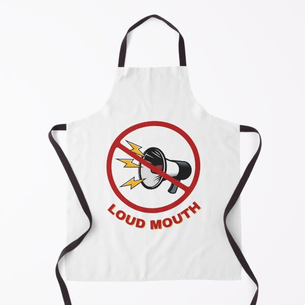 Item preview, LOUD MOUTH, Prohibition Sign, NO Loud Sounds or People, Speaker designed and sold by AASparksDesigns.