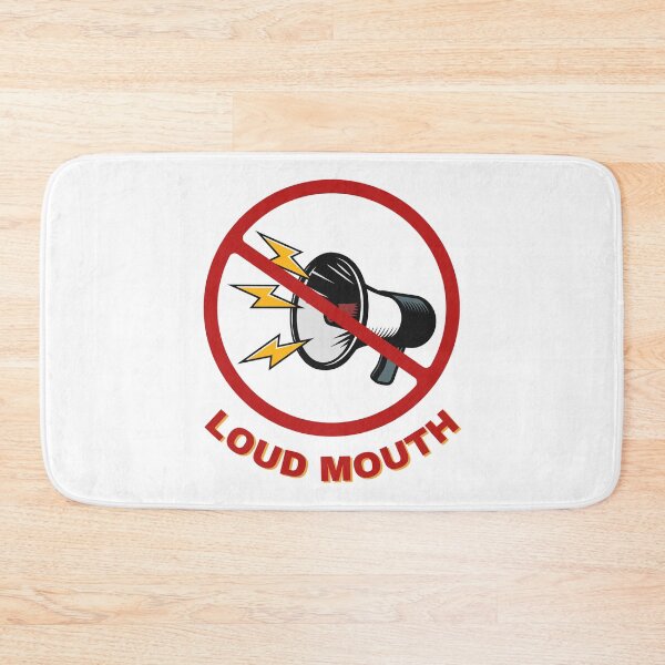 Item preview, LOUD MOUTH, Prohibition Sign, NO Loud Sounds or People, Speaker designed and sold by AASparksDesigns.
