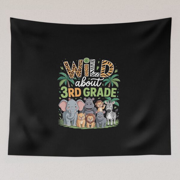 Item preview, Wild About 3rd Grade Teacher Student Third Grade Zoo Safari1  designed and sold by EllinoKlemo.