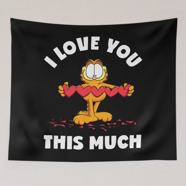 Item preview, Garfield I Love You This Much Funny Valentine Gift designed and sold by WestoRyke.