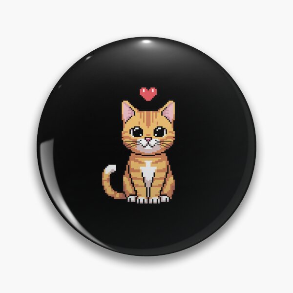 Item preview, Big Pixel Cat Love designed and sold by khorbiasieno.