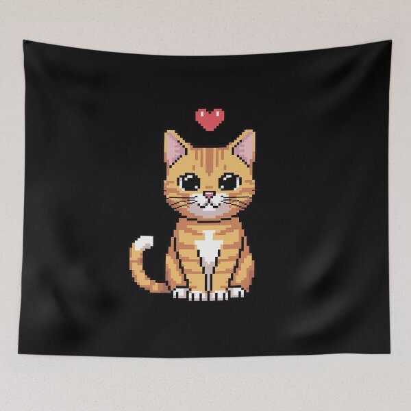 Item preview, Big Pixel Cat Love designed and sold by khorbiasieno.