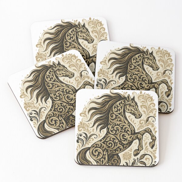 Item preview, Golden Ornate Stallion designed and sold by farzan-design.