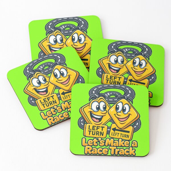 Item preview, Let’s Make a Race Track – Funny Road Sign Design designed and sold by JonelCrafts.
