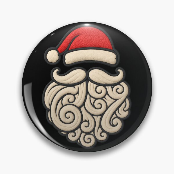 Item preview, 3D Puff Santa Beard Christmas Vector Art designed and sold by JerdbordinShop.