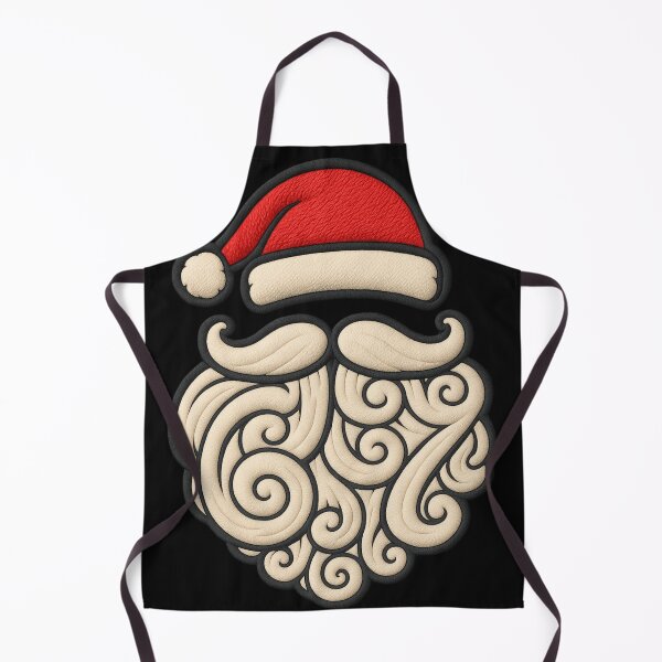 Item preview, 3D Puff Santa Beard Christmas Vector Art designed and sold by JerdbordinShop.