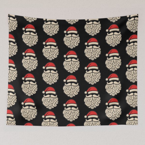 Item preview, 3D Puff Santa Beard Christmas Vector Art designed and sold by JerdbordinShop.