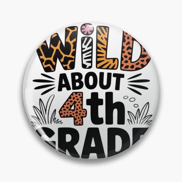 Item preview, Wild about Fourth 4th Grade Back To School Leopard  designed and sold by Belkisallen.
