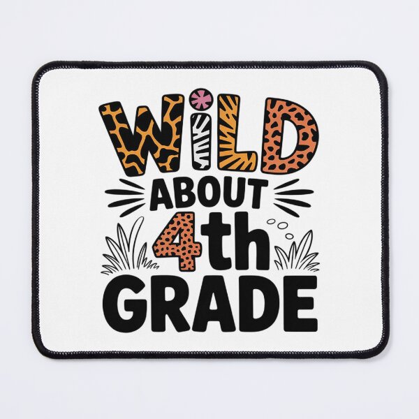 Item preview, Wild about Fourth 4th Grade Back To School Leopard designed and sold by Belkisallen.