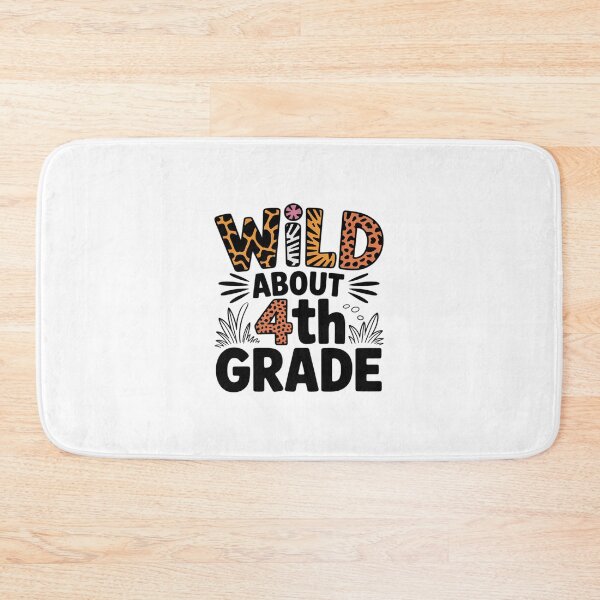 Item preview, Wild about Fourth 4th Grade Back To School Leopard  designed and sold by Belkisallen.