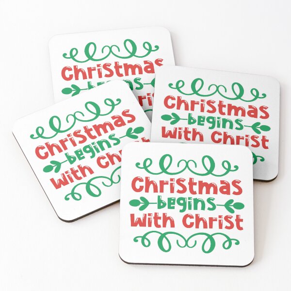 Item preview, Christmas Begins With Christ - Religious Meaning Quote designed and sold by FuzionRaptor.