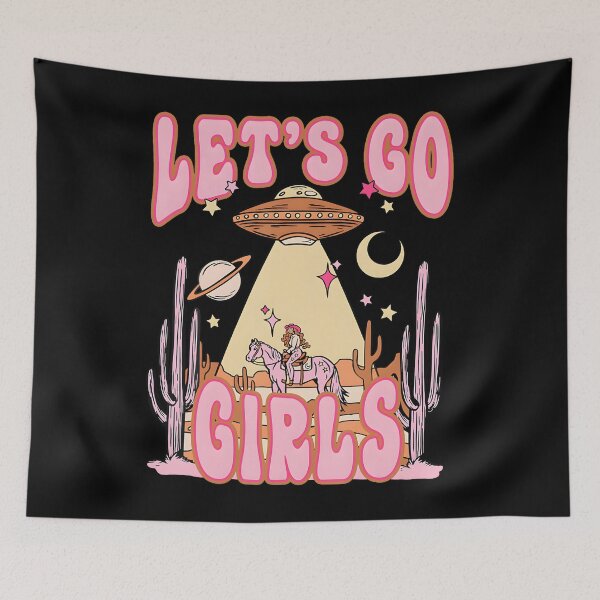 Item preview, Let’s Go Girls Western Space Desert Cowgirl designed and sold by AprilClark23.