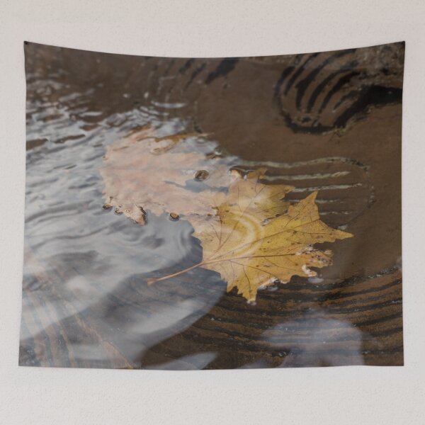 Item preview, Autumn Leaves in Rippling Copper Fountain Basin designed and sold by Georgia Mizuleva.